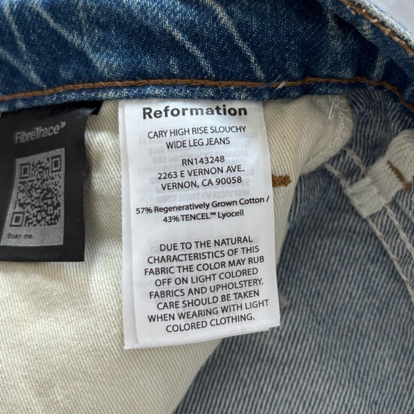 Reformation Cary High Rise Slouchy wide leg jean - Picture 8 of 14